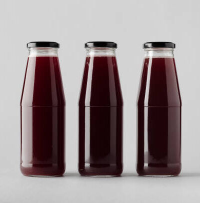 Juice bottle mock up three bottles