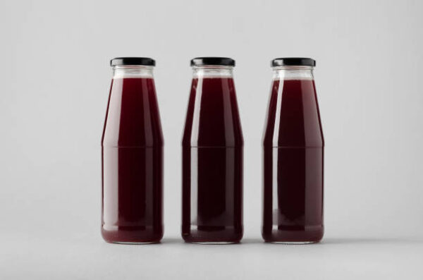 Juice bottle mock up three bottles