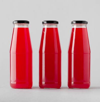 Juice bottle mock up three bottles