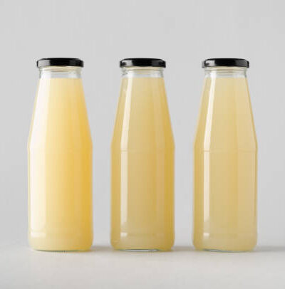 Juice bottle mock up three bottles