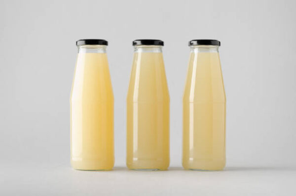 Juice bottle mock up three bottles